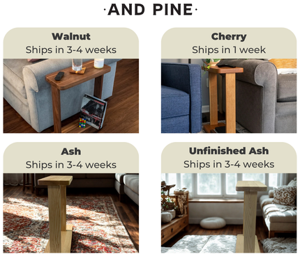 The Tall 11" Wide Liz Side Table