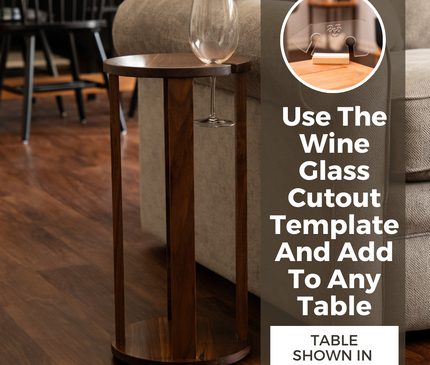 Wine Glass Cutout Template Downloadable File