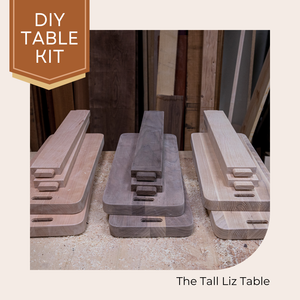 DIY Table Kit - The Tall Liz - Narrow Hardwood Side Table
