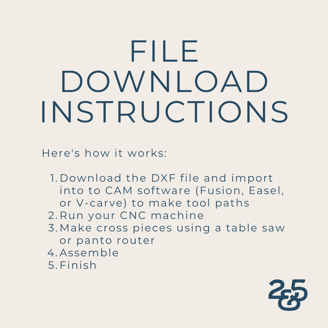 Circle Moons Table - CNC File