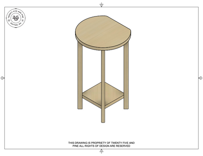 Flircle (Flat Circle) Table Template Downloadable File