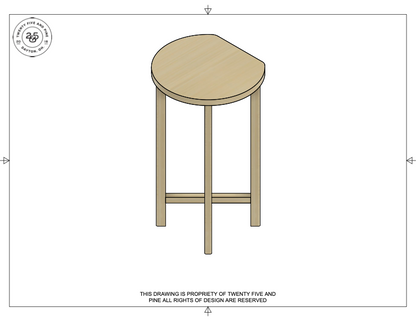 Flircle (Flat Circle) Table Template Downloadable File