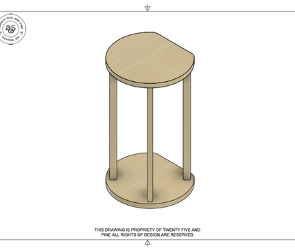 Flircle (Flat Circle) Table Template Downloadable File