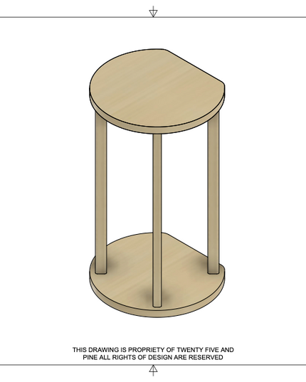 Flircle (Flat Circle) Table Template Downloadable File