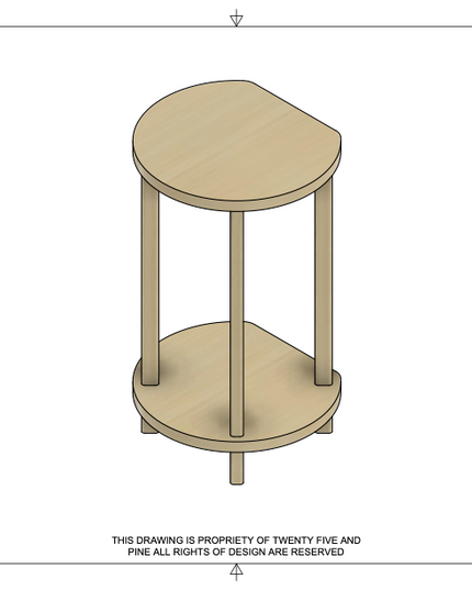 Flircle (Flat Circle) Table Template Downloadable File