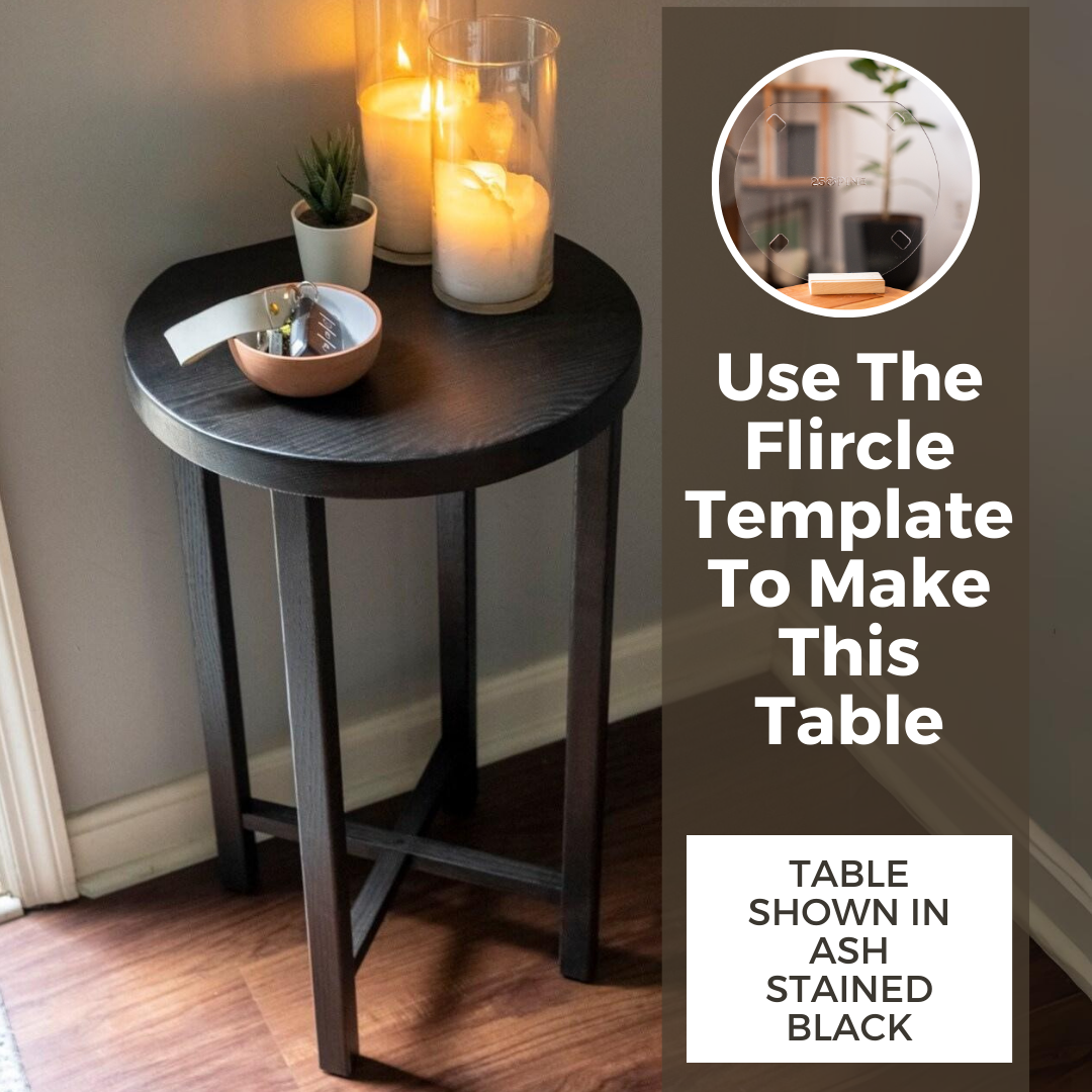 Flircle (Flat Circle) Table Template Downloadable File
