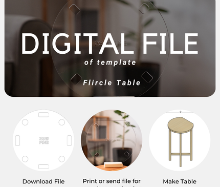 Flircle (Flat Circle) Table Template Downloadable File