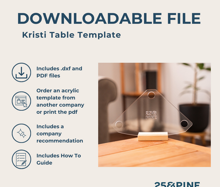 Kristi Table Template Downloadable File