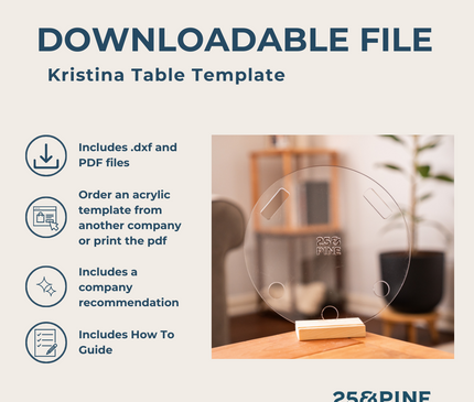 Kristina Table Template Downloadable File