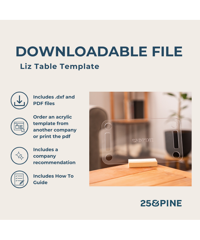 Liz Table Template Downloadable File