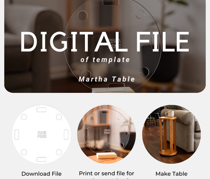 Martha Table Template Downloadable File