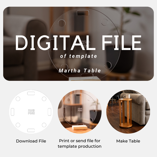 Martha Table Template Downloadable File