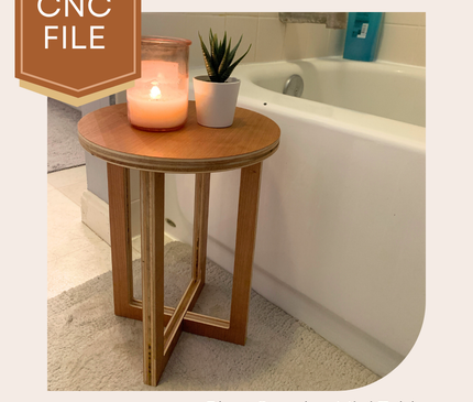 CNC Files for Two Plant Stands or Small Side Tables, CNC Router Project for Wood