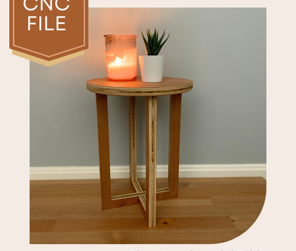 CNC Files for Two Plant Stands or Small Side Tables, CNC Router Project for Wood
