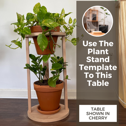 Plant Stand Table Template Downloadable File
