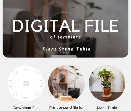 Plant Stand Table Template Downloadable File