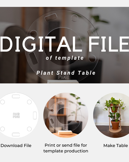 Plant Stand Table Template Downloadable File