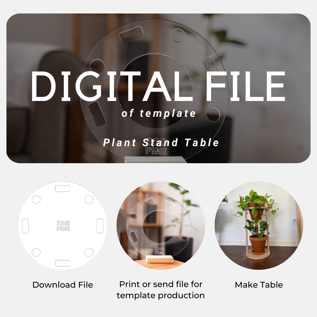 Plant Stand Table Template Downloadable File