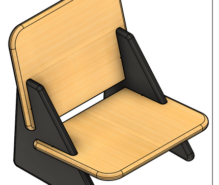 Low Profile Floor Chair - CNC File
