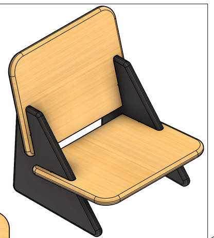 Low Profile Floor Chair - CNC File