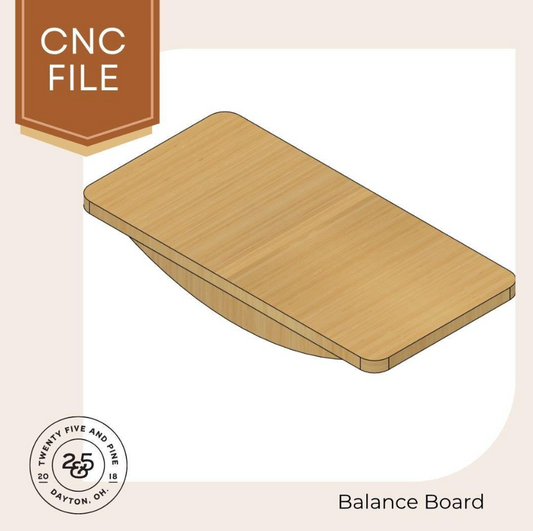 Kids Balance Board CNC File: DIY Wooden Wobble Toy (Digital Download)