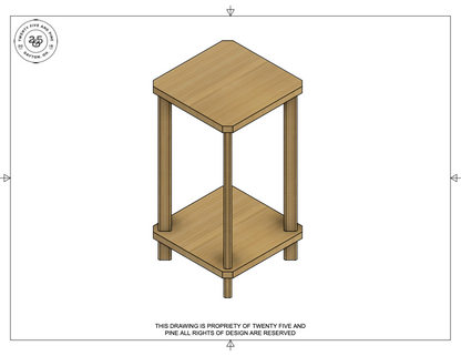 Square Table Template Downloadable File