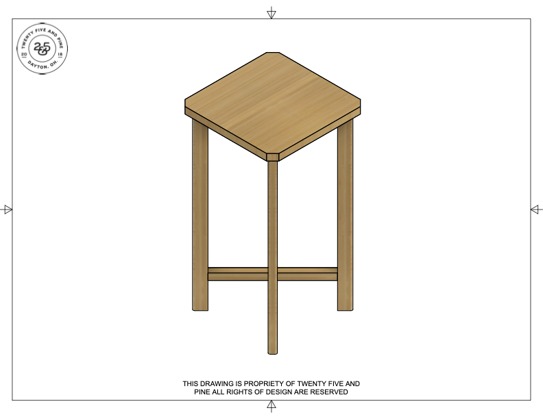 Square Table Template Downloadable File