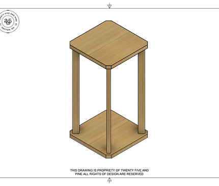 Square Table Template Downloadable File
