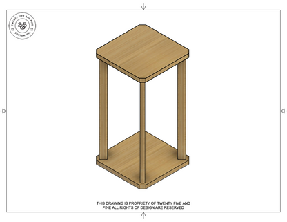 Square Table Template Downloadable File