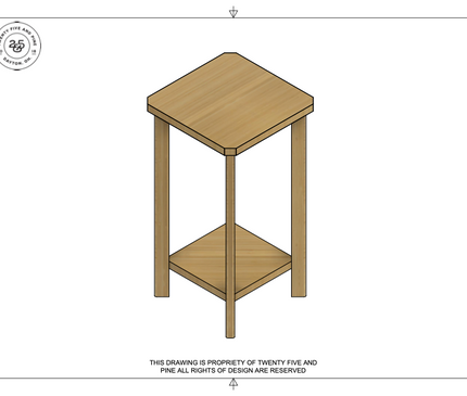 Square Table Template Downloadable File