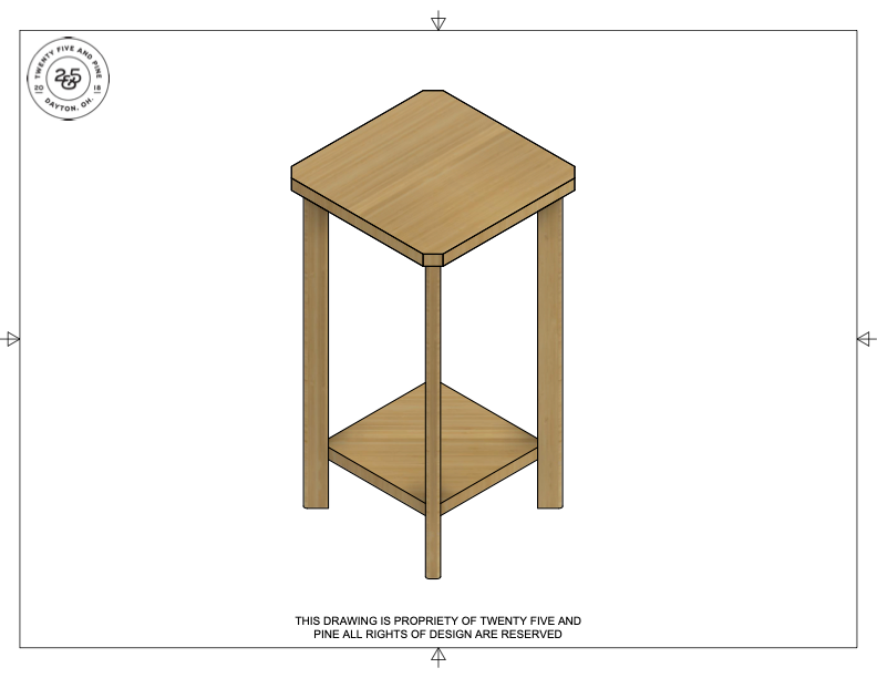 Square Table Template Downloadable File