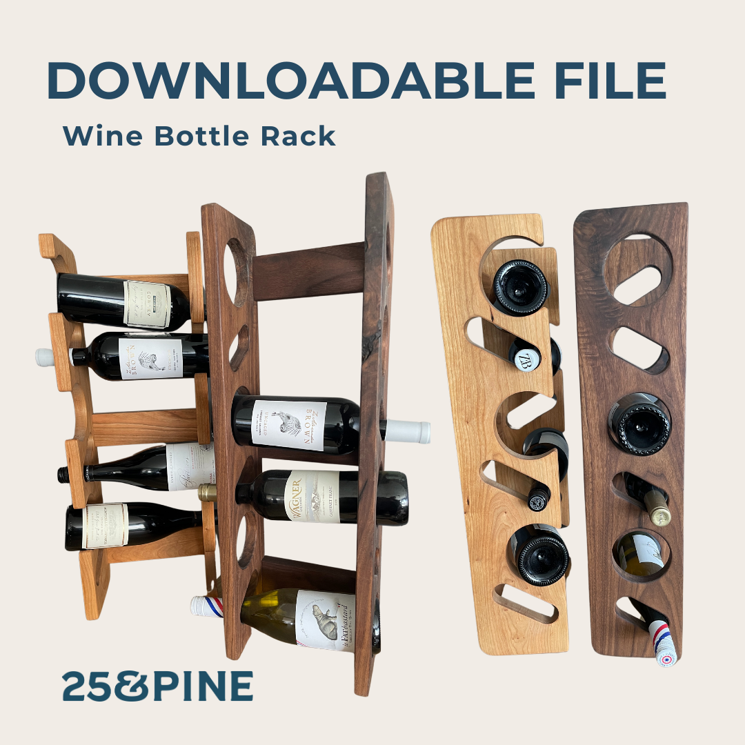 Wine Rack CNC Files Twenty Five and Pine