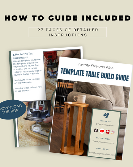 Flircle (Flat Circle) Table Template Downloadable File