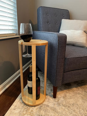Unassembled & Unfinished Furniture Kit Wine Mini Martha Side Table