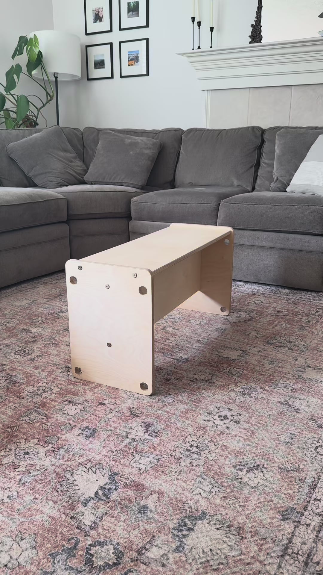toddler table flipping into a toddler or adult bench
