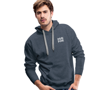 Premium Hoodie - heather denim