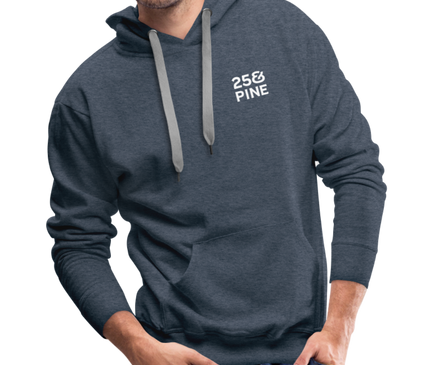 Premium Hoodie - heather denim