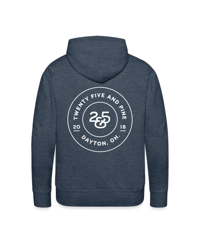 Premium Hoodie - heather denim