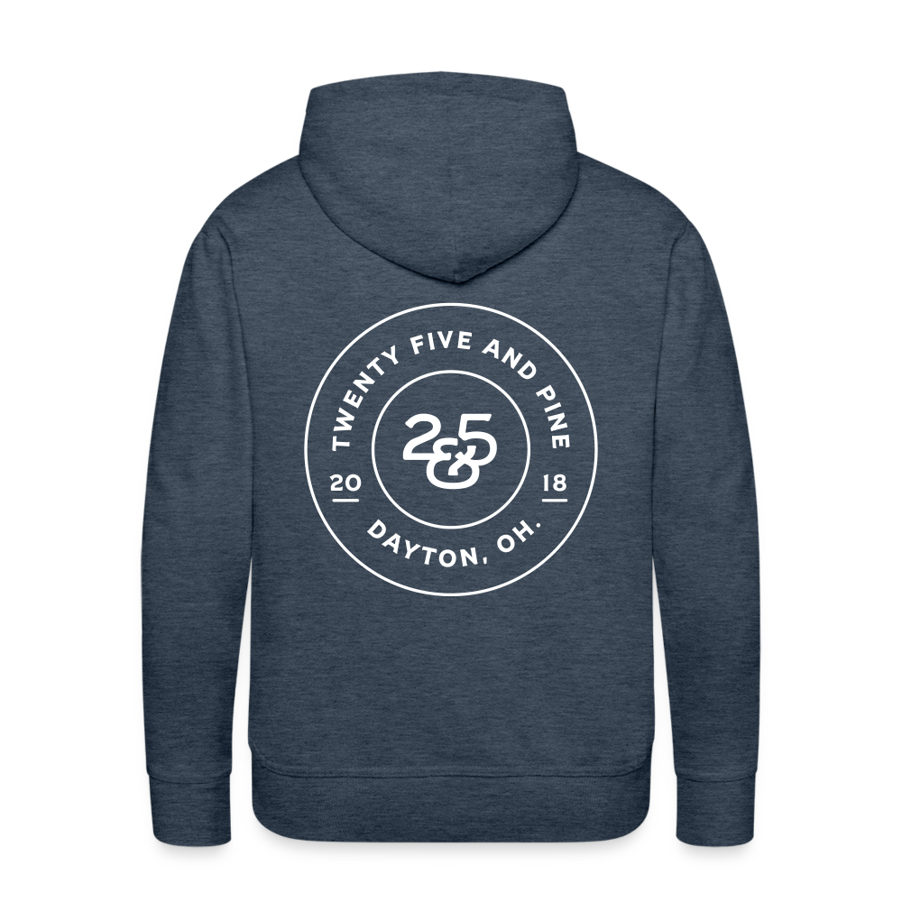 Premium Hoodie - heather denim