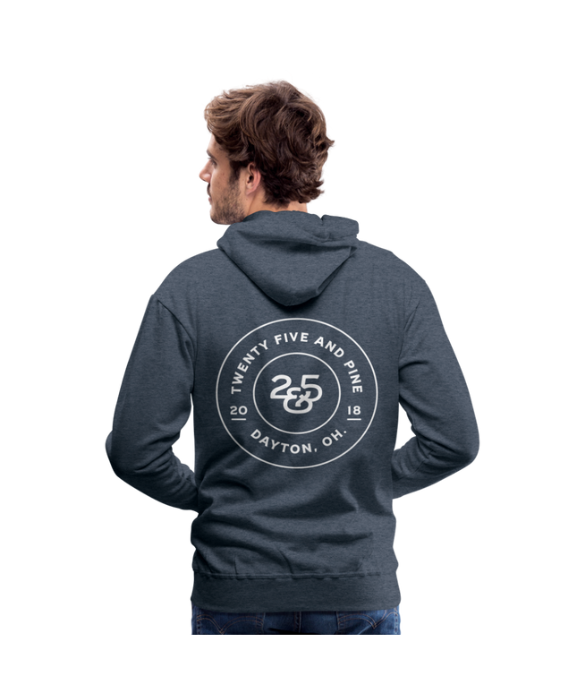 Premium Hoodie - heather denim