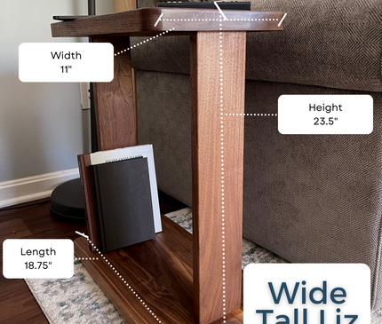 The Tall 11" Wide Liz Side Table